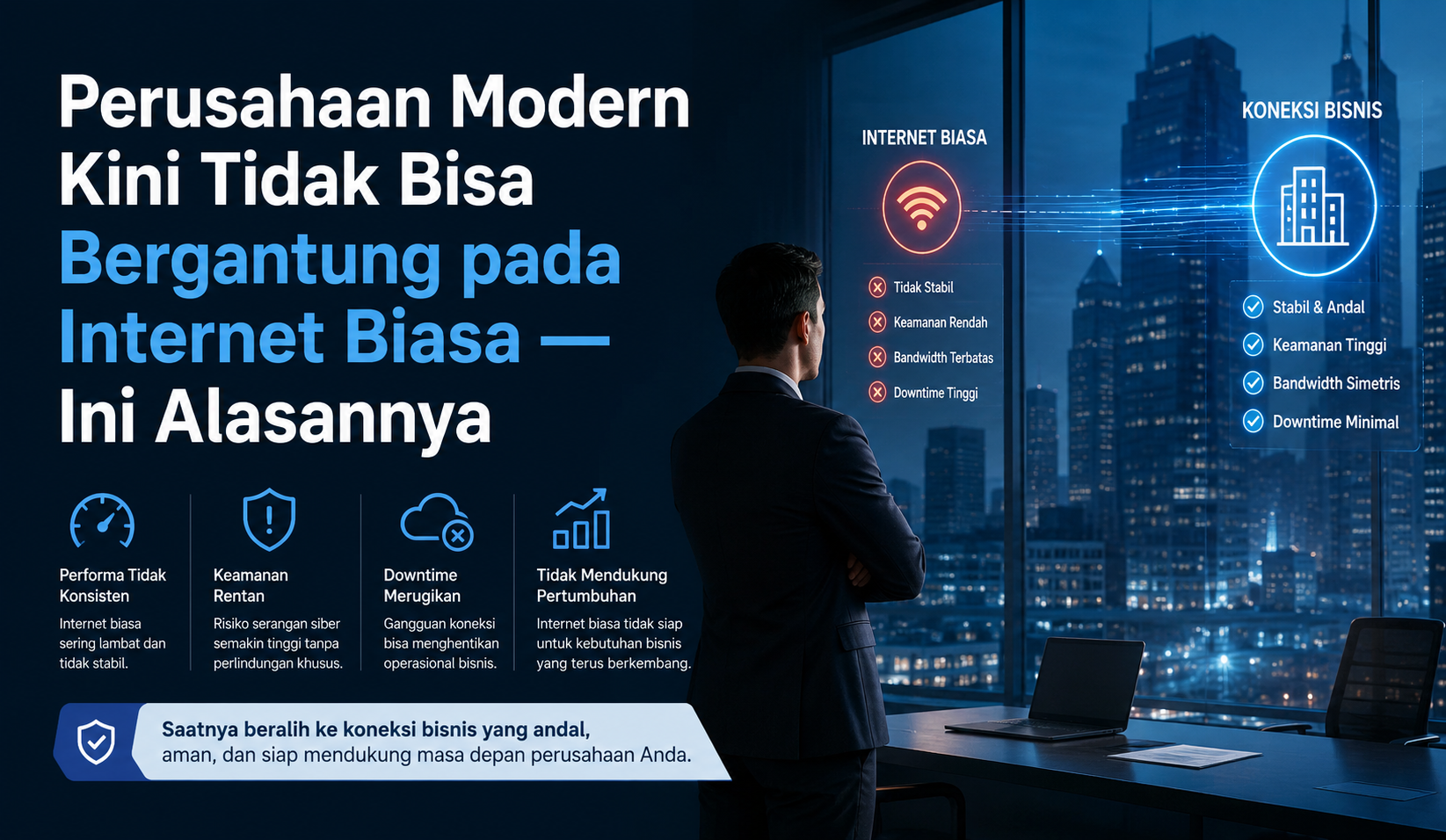 Perusahaan Modern Kini Tidak Bisa Bergantung pada Internet Biasa — Ini Alasannya