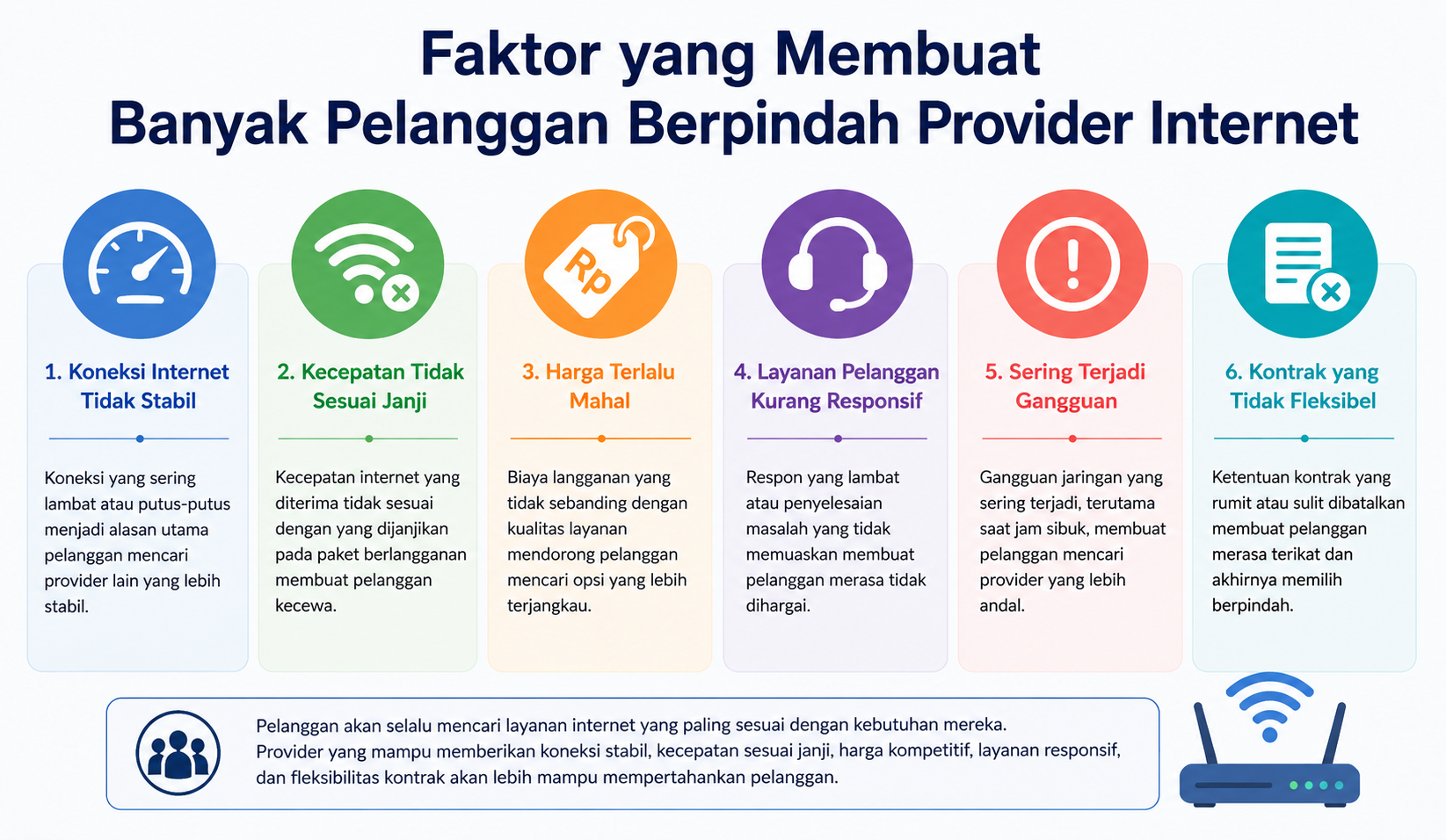 Faktor yang Membuat Banyak Pelanggan Berpindah Provider Internet, Apakah Anda Mengalaminya Juga?