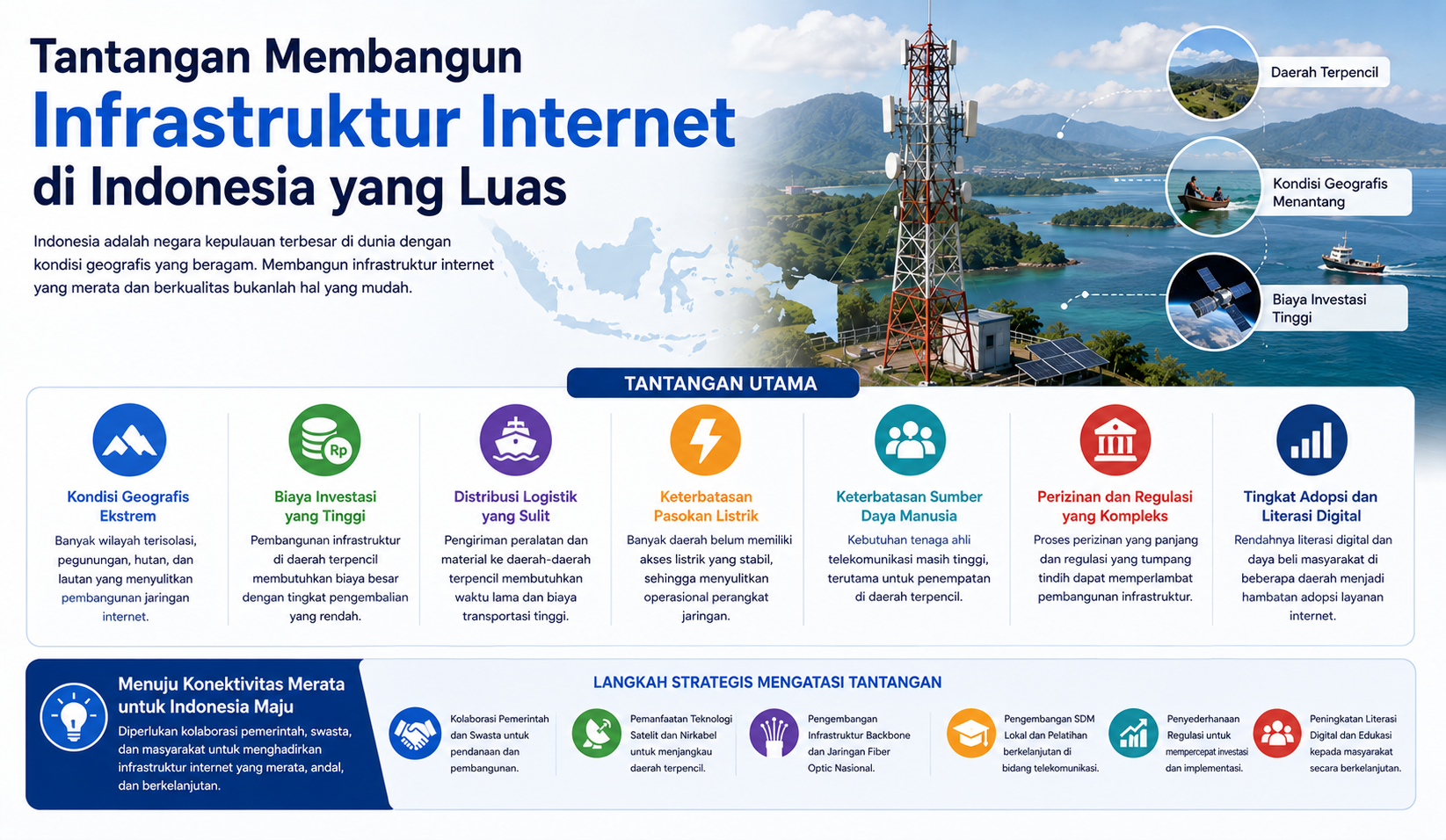 Tantangan Membangun Infrastruktur Internet di Indonesia yang Luas: Kenapa Tidak Semudah yang Dibayangkan?