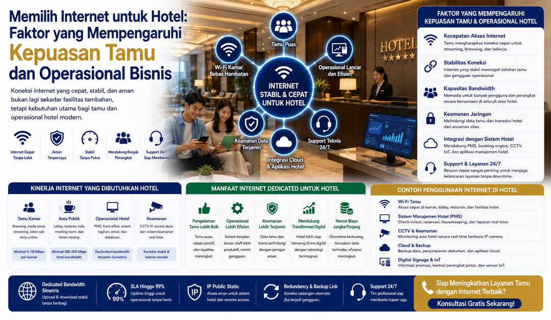 Memilih Internet untuk Hotel: Faktor yang Mempengaruhi Kepuasan Tamu dan Operasional Bisnis